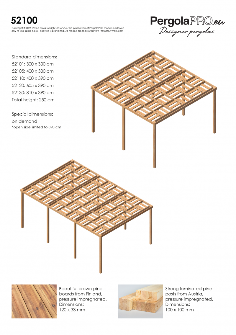 wooden pergola online shop